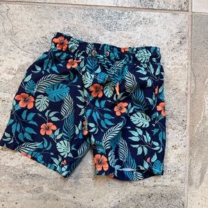 Boys Cat & Jack tropical swim trunks